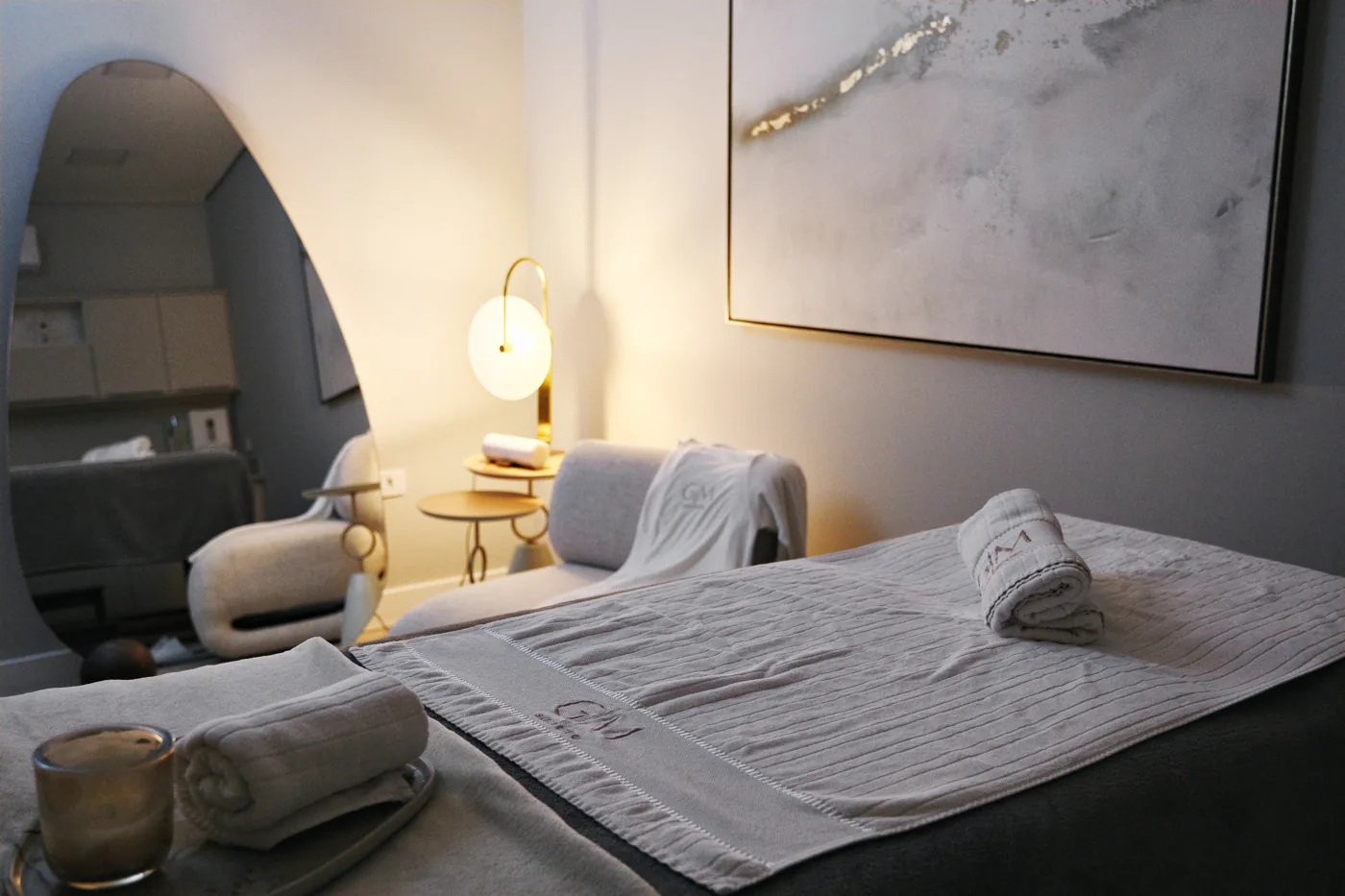 Sala de atendimento da Clínica Giorgia preparada para receber pacientes